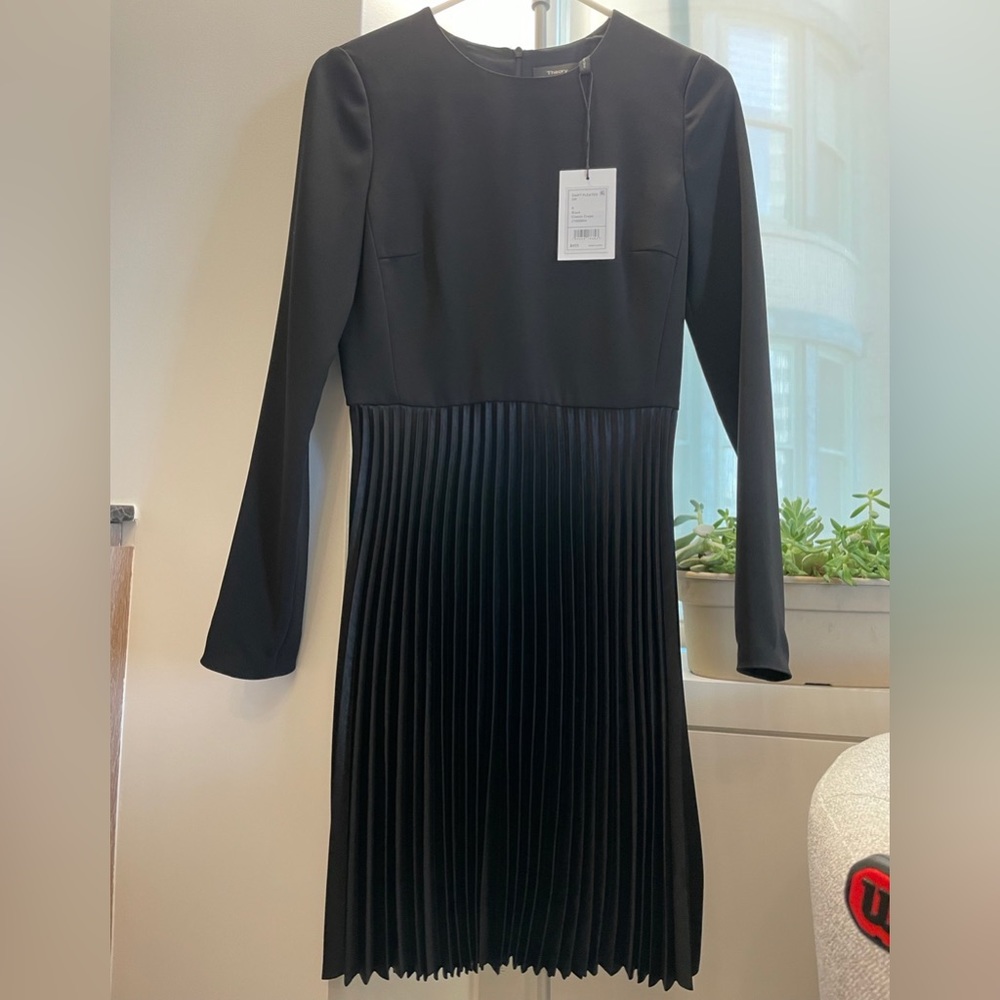 Theory pleated dress (w/ tags), brand new, size 0